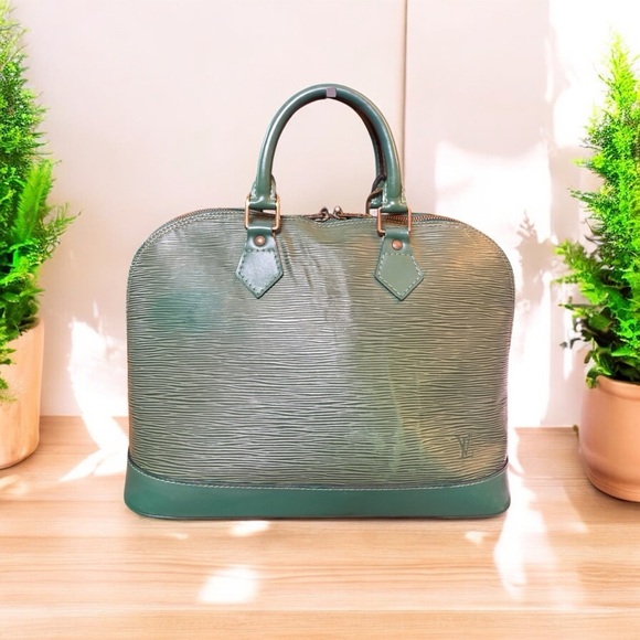 Louis Vuitton Alma PM – Vintage 1997 in Rare Borneo Green Epi Leather - Picture 1 of 14